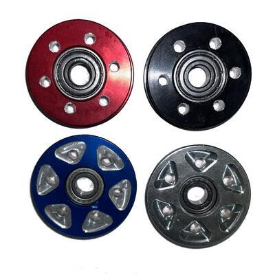 Throttle middle guid wheel BLUE with bearing