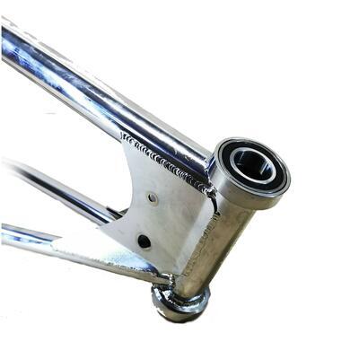 JAWA Middle frame No.4 Chrome with spacer and bearing, Chrome - 2
